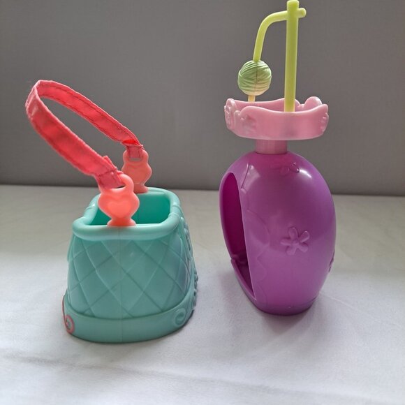 Littlest Pet Shop Blue & Pink Pet Carrier Purse Accessory &PURPLE PINK CAT TOWER - Picture 8 of 10